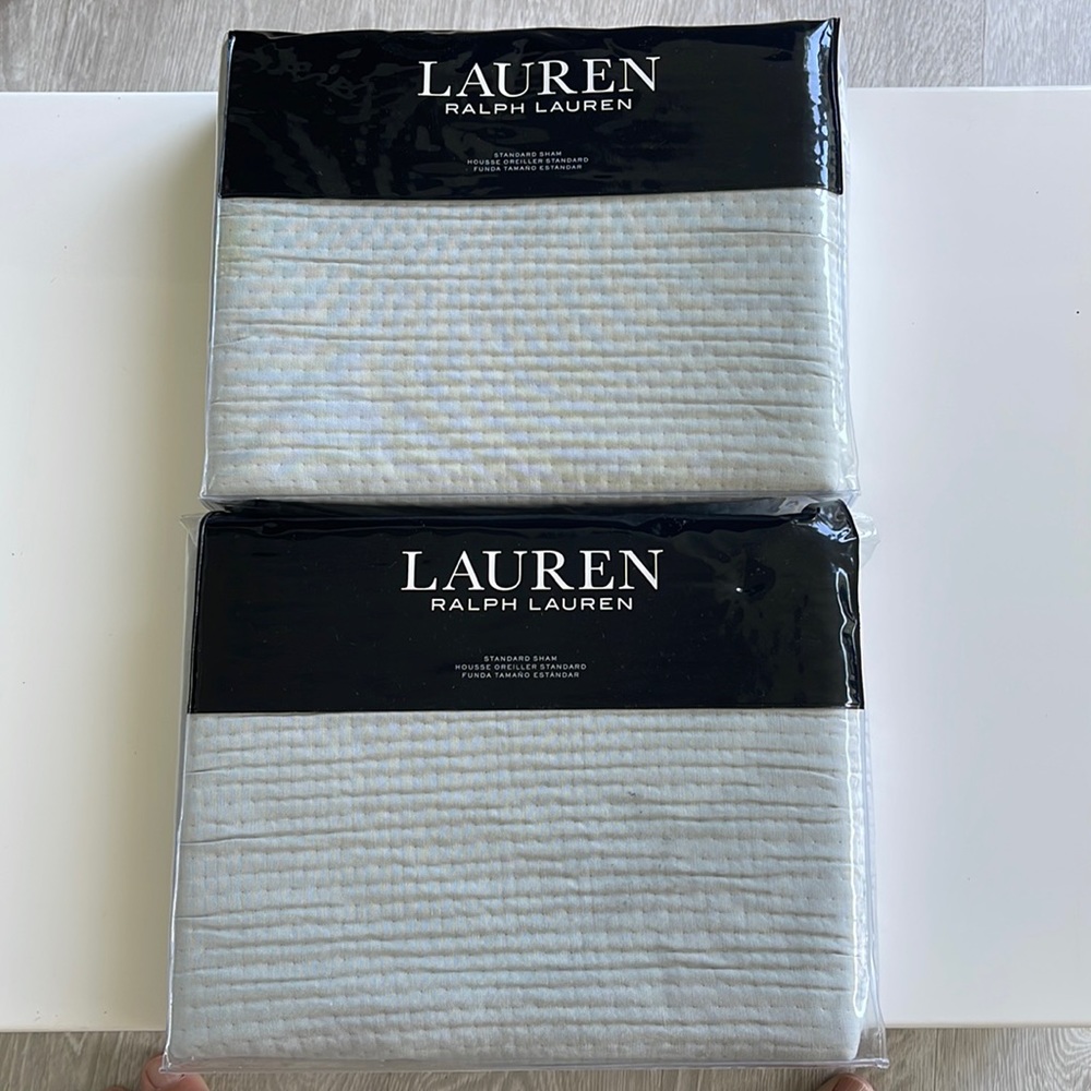New Ralph Lauren Spencer Sage Green Standard Sham Set of 2. $240.
